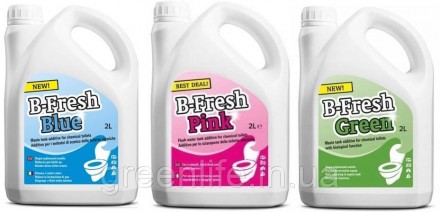 
Набор жидкости для биотуалета, B-Fresh Green + B-Fresh Pink+B-Fresh Blu , THETF. . фото 2