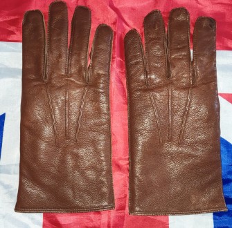 Кожаные перчатки make English, размер-8, ширина-10.5см, средний палец-8.5см, уте. . фото 2