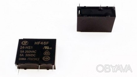 Реле HF46F-024 24VDC Arduino PIC AVR. Технические характеристики Напряжение кату. . фото 1