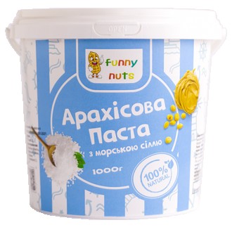 Арахисовая паста с морской солью Funny Nuts- это 100% натуральный продукт з неза. . фото 2