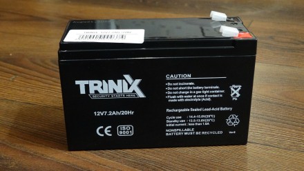 Акумулятор Trinix 12В 7.2А (аккумулятор, 12V 7.2Ah/20Hr). Хмельницкий. фото 1 Акумулятор Trinix 12В 7.2А (аккумулятор, 12V 7.2Ah/20Hr). Хмельницкий. фото 1