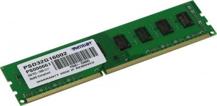Модуль памяти DDR3 2GB/1600 Patriot Signature Line (PSD32G16002). Харків. фото 1 Модуль памяти DDR3 2GB/1600 Patriot Signature Line (PSD32G16002). Харків. фото 1