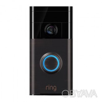 Умный дверной видеозвонок Ring Video Doorbell 2 отсылает вам оповещения о любой . . фото 1