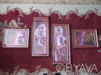 Продам картину вышитую чешским бисером Триптих "Дикая Орхидея".Данный декор хоро. . фото 3