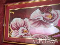 Продам картину вышитую чешским бисером Триптих "Дикая Орхидея".Данный декор хоро. . фото 5