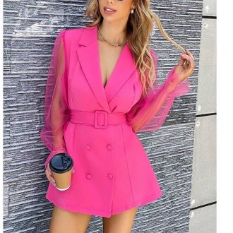 Сукня 
Тканина : костюмка + євро-сітка 
Кольори : чорний , рожевий , смарагдовий. . фото 6