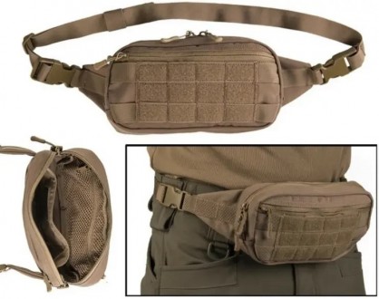 Тактическая сумка-бананка Mil-tec Fanny Pack Molle Всу (Зсу) Тактическая сумка-б. . фото 3