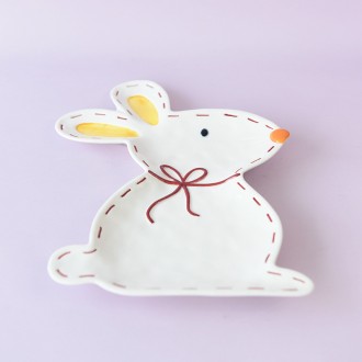 Тарілка керамічна Кролик Великдень 6801
 Тарілка керамічна Кролик Великдень 6801. . фото 6