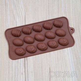 Форма силиконовая для конфет Рызные фигурки 6940 22 см коричневая