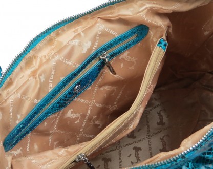 Женская сумка из кожи под рептилию Giorgio Ferretti розовая 
M31357M25 blue голу. . фото 10