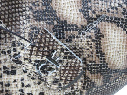 Сумка женская из кожи под рептилию Giorgio Ferretti коричневая 
M31399M97 brown
. . фото 11