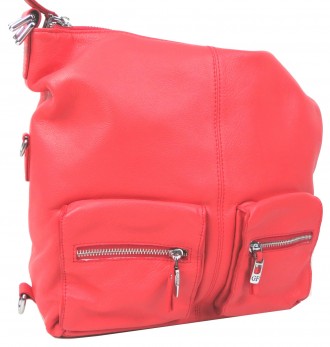 Женская сумка - рюкзак траснформер из натуральной кожи Giorgio Ferretti 
0329Q34. . фото 4