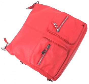 Женская сумка - рюкзак траснформер из натуральной кожи Giorgio Ferretti 
0329Q34. . фото 5