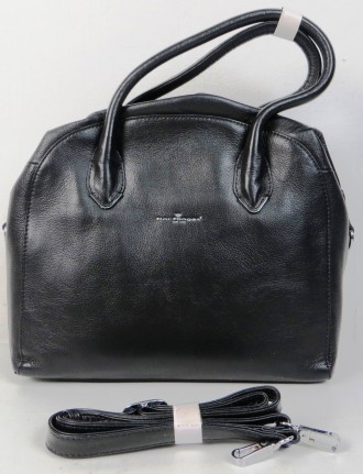 Женская кожаная сумочка на двух ручках Dor. Flinger черная 31402BQ55 black
Описа. . фото 10