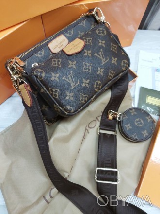 Женская сумка Louis Vuitton Multi Pochette Brown