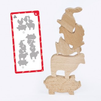 Игровой набор деревянных домашних животных с ограждением это возможность познако. . фото 11