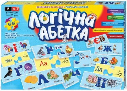 Настольная игра Danko Toys Логическая азбука DT66Asp-U Настольная игра Danko Toy. . фото 1