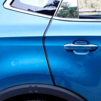 Защита кромки дверей автомобиля армированная серая обеспечивает надежную защиту . . фото 6