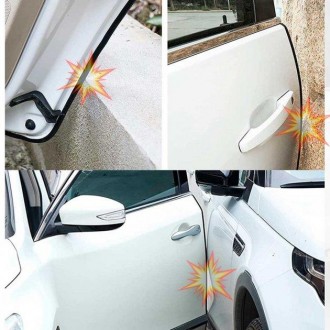 Защита кромки дверей автомобиля армированная серая обеспечивает надежную защиту . . фото 4