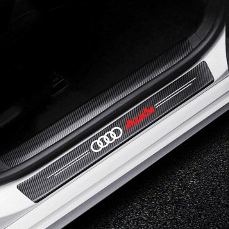 Карбоновые защитные накладки на пороги Audi,универсальная защитная пленка наклей. . фото 2