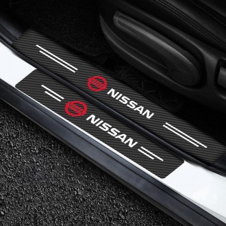 Захисна плівка на пороги з логотипом Nissan
Захисні накладки на пороги - найкращ. . фото 2