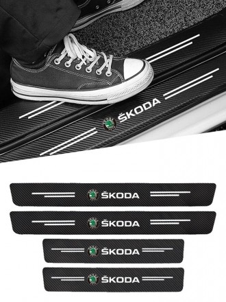 Захисна плівка для порогів Skoda
Захисні накладки на пороги - найкраще рішення д. . фото 4