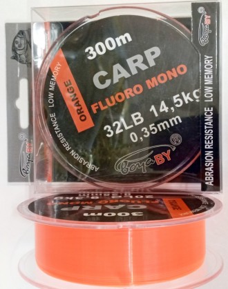 Леска Carp Fluoro Mono Orange 300 метров
Качественная, сверхпрочная и устойчива. . фото 2