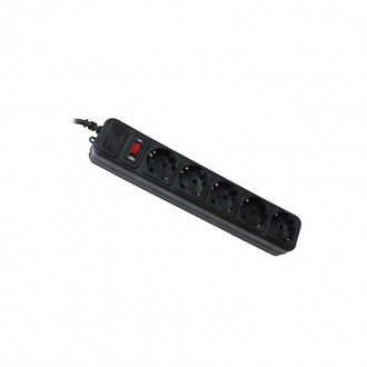 Сетевой фильтр питания Maxxter Black 1.8м (SPM5-G-6) удлинитель электрический. Запоріжжя. фото 1 Сетевой фильтр питания Maxxter Black 1.8м (SPM5-G-6) удлинитель электрический. Запоріжжя. фото 1