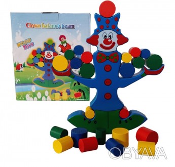 Дитяча іграшка логіка - баланс MG-529 дерев'яна розвиваюча, короб. 21*25 см