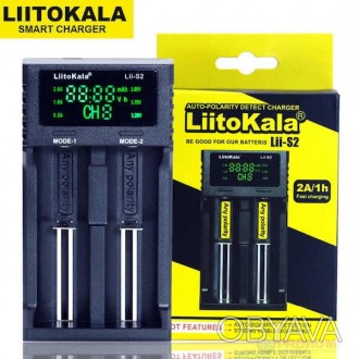 Інтелектуальне зарядний пристрій LiitoKala Lii-S2 з автоматичним визначенням пол. . фото 1