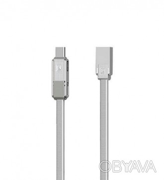 Combo 3-in-1 кабель Lightning/microUSB/Type-C USB, 1м silver Gplex RC-070th Rema