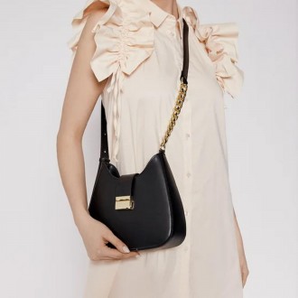 
	Женская сумка Firenze Italy F-IT-9836A изготовлена из натуральной кожи черного. . фото 7