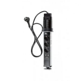 Переходник удлинитель c 3 сетевыми розетками 220W и 2 USB портами Silver Crest E. Киев. фото 1 Переходник удлинитель c 3 сетевыми розетками 220W и 2 USB портами Silver Crest E. Киев. фото 1