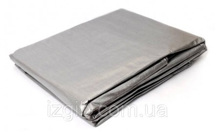 Тент 3*4 м, серебряный, 110г/м2
Тент из плетеного полиэтилена с люверсами по пер. . фото 4