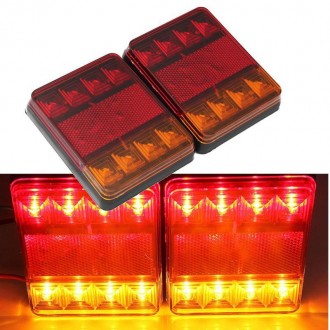 Фонари светодиодные задние 8 LED для автомобильных прицепов 12V-24V (комплект-2ш. Харьков. фото 1 Фонари светодиодные задние 8 LED для автомобильных прицепов 12V-24V (комплект-2ш. Харьков. фото 1