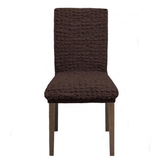 Комплект из 6-ти натяжных чехлов для стульев без юбки Turkey № 1 Шоколад 
Описан. . фото 3