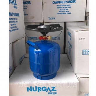 Газовый баллон NurGaz 8 л Турция 
Предназначен как источник для нагрева воды, пр. . фото 5