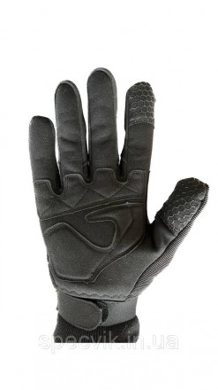 
 Військові чорні рукавички сенсорні, чорні рукавички на флісі, водонепроникні р. . фото 3