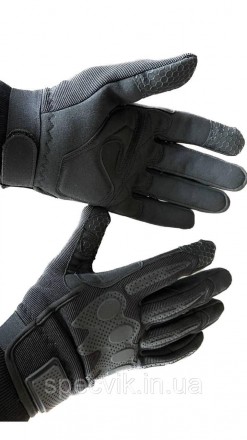 
 Військові чорні рукавички сенсорні, чорні рукавички на флісі, водонепроникні р. . фото 4