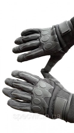 
 Військові чорні рукавички сенсорні, чорні рукавички на флісі, водонепроникні р. . фото 5