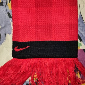 Стильный шарф Nike FC Manchester United, длина без бохромы-150см, ширина-18см, н. . фото 7