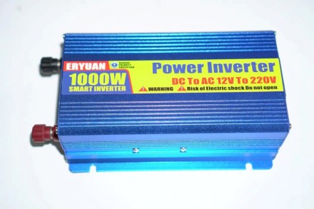 Перетворювач (інвертор) 12V-220V 1000W Blue
Перетворювач напруги, автомобільний. . фото 5