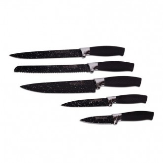 Набор ножей Kamille на подставке 6 предметов 
Лезвия из нержавеющей стали обеспе. . фото 7