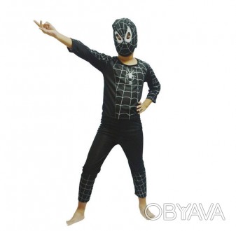 Карнавальный костюм Человек Паук Spiderman детский (черный)
Детский карнавальный. . фото 1