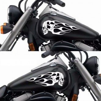 Наклейка на топливный бак мотоцикла выполнена из виниловой плёнки 80мк с глянцев. . фото 2