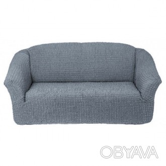 Чехол натяжной без юбки на трехместный диван Серый Venera
Чехлы используются для. . фото 1