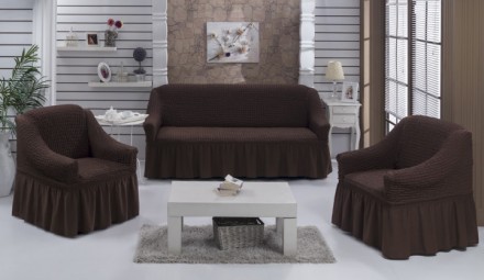 Чехол на диван с юбкой Home Collection Evibu Турция
Чехлы используются для декор. . фото 12
