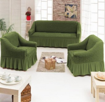 Чехол на диван с юбкой Home Collection Evibu Турция
Чехлы используются для декор. . фото 11