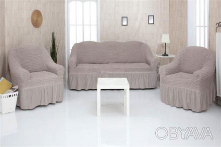 Чехол на диван с юбкой Home Collection Evibu Турция
Чехлы используются для декор. . фото 1