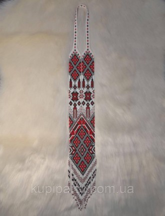 Гердан – это национальное украинское украшение из бисера со сложным цветным, гео. . фото 2